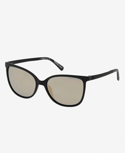 Shop Kenneth Cole Women's Ultem Sqaure Sunglasses In Black