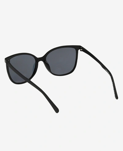 Kenneth Cole Square Ultem Sunglasses In Black