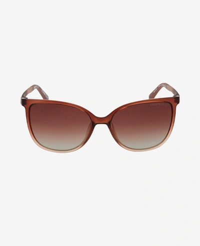 Shop Kenneth Cole Women's Ultem Sqaure Sunglasses In Brown