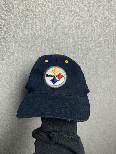 Pre-owned Nfl X Vintage 90's Nhl Pittsburgh Steelers Cap In Blue