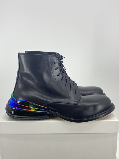MAISON MARGIELA Pre-owned Air Bag Lace Up Boots In Black