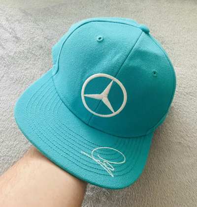 Pre-owned Formula Uno X Mercedes Benz Amg Petronas F1 Racing Hat Cap In Teal