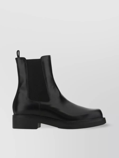 Shop Prada Modern Leather Ankle Boots In Black