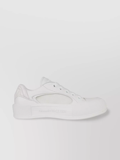 Shop Alexander Mcqueen Gomm Platform Sole Textured Sneakers