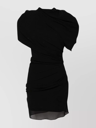 Shop Jacquemus Knee Length Dress Featuring Draped Detailing