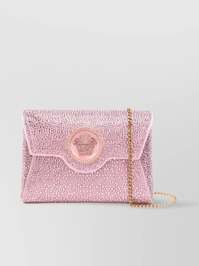 Shop Versace Crystal Envelope Shoulder Bag