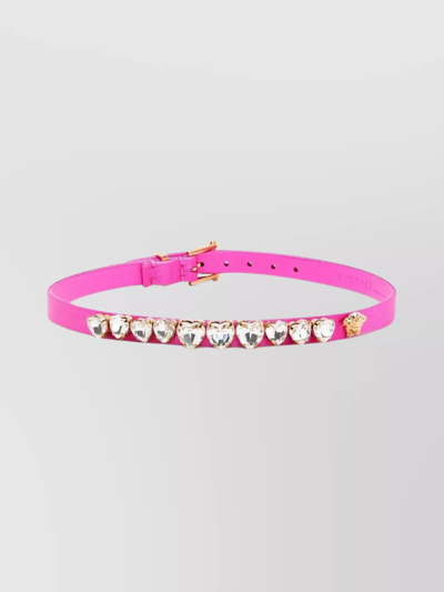 Shop Versace Crystal Heart Choker Chain Necklace