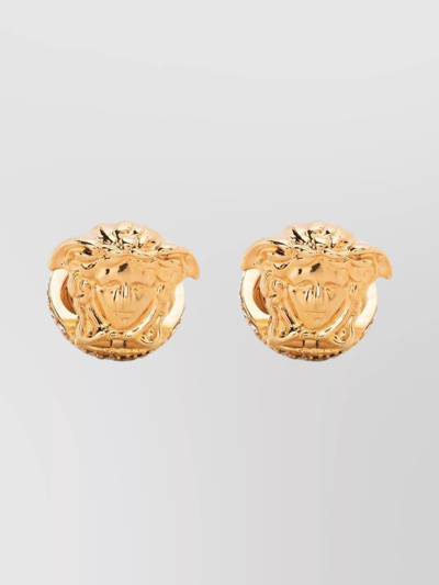 Shop Versace Medusa Pair Of Spherical Earrings