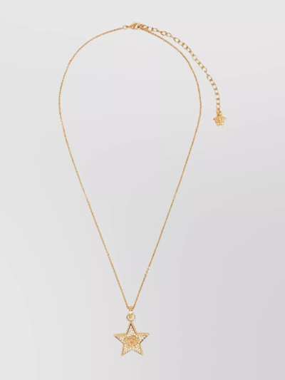 Shop Versace Medusa Star Pendant Necklace Crystal Embellishment