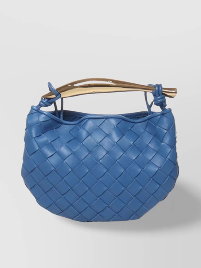 Shop Bottega Veneta Chain Strap Woven Texture Shoulder Bag