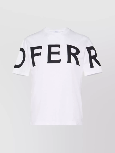 Shop Ferragamo Logo Print Crew Neck T-shirt
