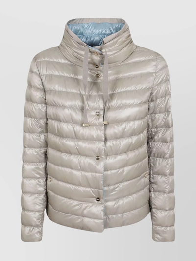 Shop Herno Puffer Jacket Quilted High Collar