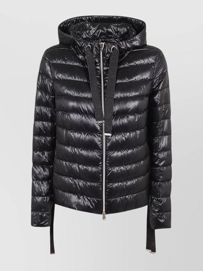 Shop Herno Lightweight Quilted Hooded Jacket With Pockets