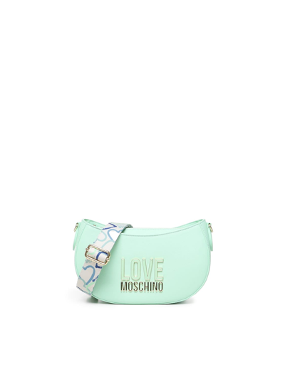 Shop Love Moschino Jelly Shoulder Bag In Mint