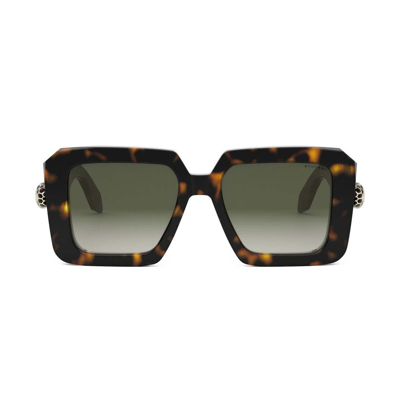 Shop Bulgari Sunglasses In Marrone/marrone
