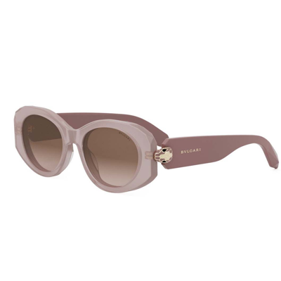 Shop Bulgari Sunglasses In Rosa/marrone Sfumato