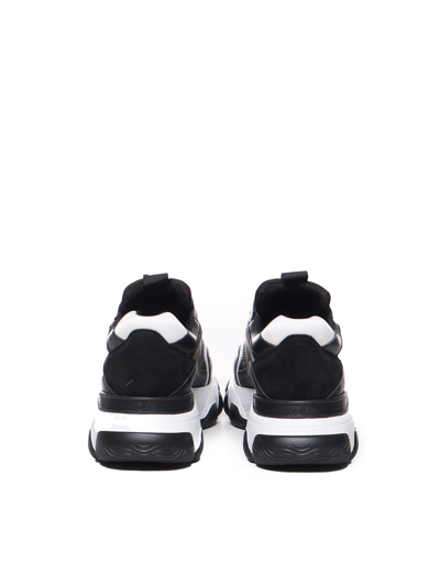Shop Hogan Hyperactive Sneakers In Black/white