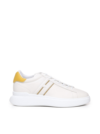 Shop Hogan H580 Sneakers In White, Yellow