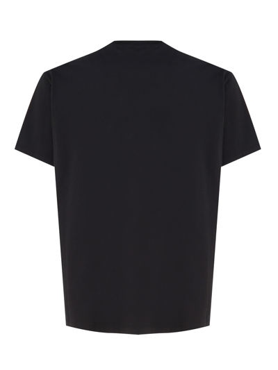 Shop Mauro Grifoni V-neck T-shirt In Black