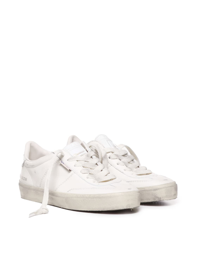 Shop Golden Goose Sneakers With A Worn Effect In White
