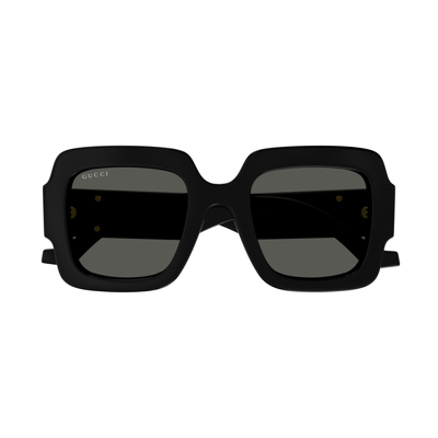Shop Gucci Sunglasses In Nero/grigio