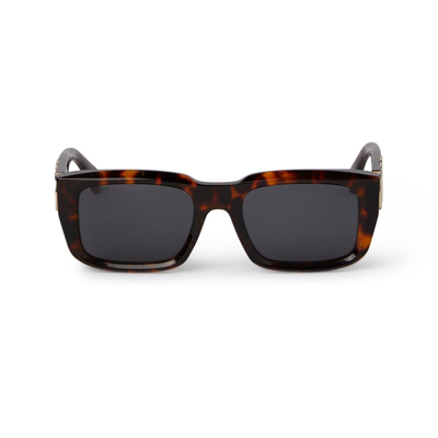 Shop Off-white Sunglasses In Havana/grigio