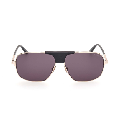 Shop Tom Ford Sunglasses In Oro/grigio