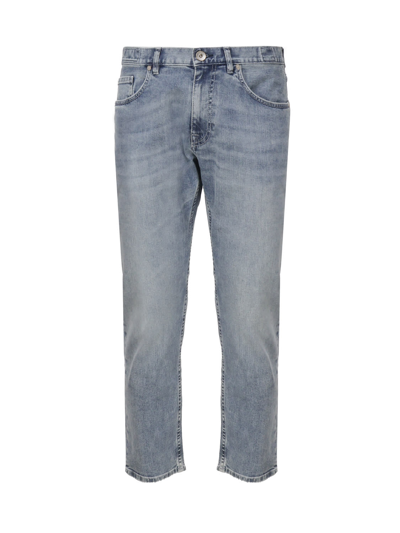 Shop Eleventy Mid-rise Tapered Jeans In Blue