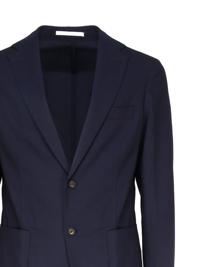 Shop Eleventy Single-breasted Suit In Blu
