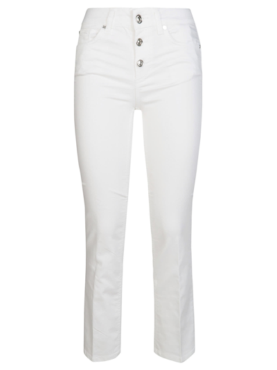 Shop Liu •jo Buttoned Trousers In White