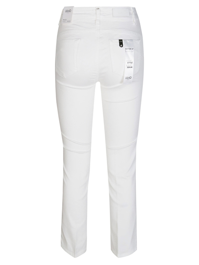 Shop Liu •jo Buttoned Trousers In White