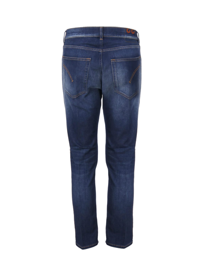 Shop Dondup Cotton Jeans Five Pockets In Cotton Denim In Dark Blue