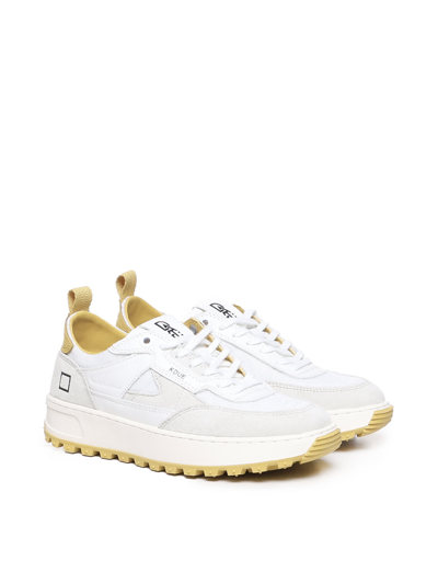 Shop Date Kdue Sneakers In White-yellow