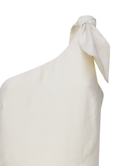Shop Chloé Sundress With Shoulder Strap And Bow In White
