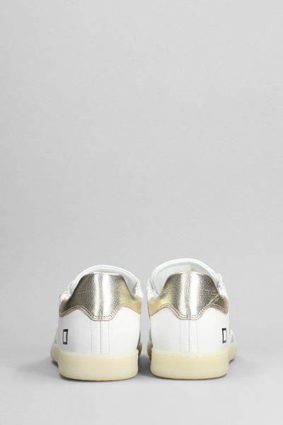 Shop Date Sportylow Sneakers In White Leather
