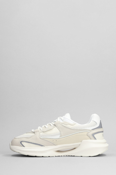Shop Date Vela Sneakers In Beige Leather And Fabric