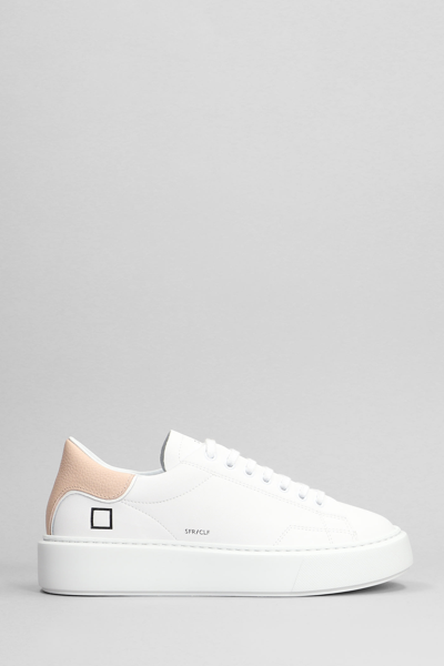 Shop Date Sfera Sneakers In White Leather
