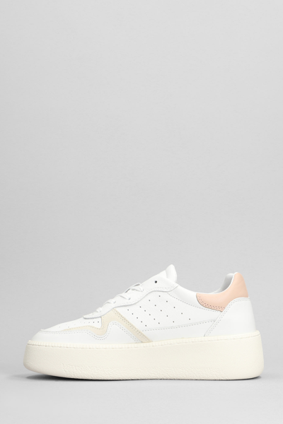 Shop Date Step Sneakers In White Leather