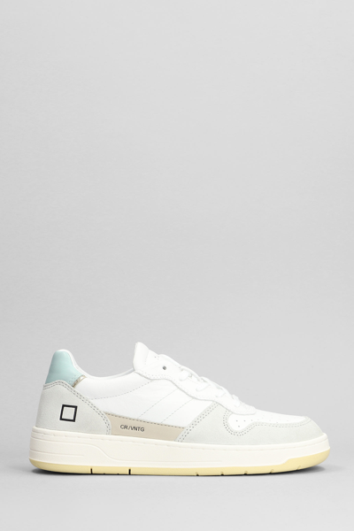 Shop Date Court 2.0 Sneakers In White Suede And Leather