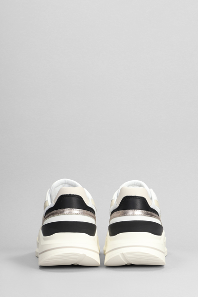 Shop Date Fuga Sneakers In White Suede And Leather
