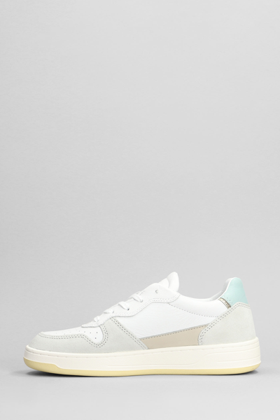 Shop Date Court 2.0 Sneakers In White Suede And Leather