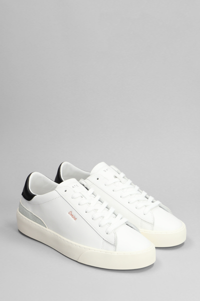 Shop Date Sonica Sneakers In White Leather