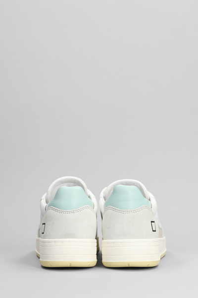 Shop Date Court 2.0 Sneakers In White Suede And Leather