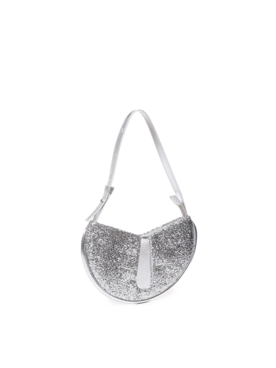 Shop Themoirè Ebe Shoulder Bag In Silver