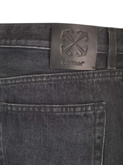 Shop Off-white Slim Fit Jeans In Black
