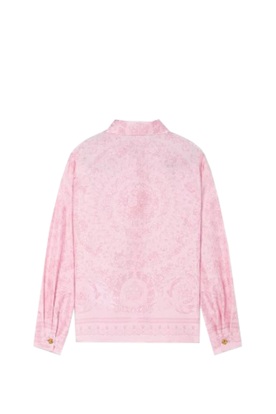 Shop Versace Shirt In Rose