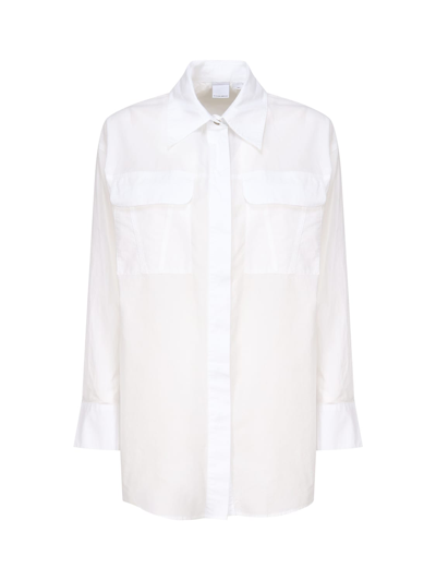 Shop Pinko Cotton Shirt In White