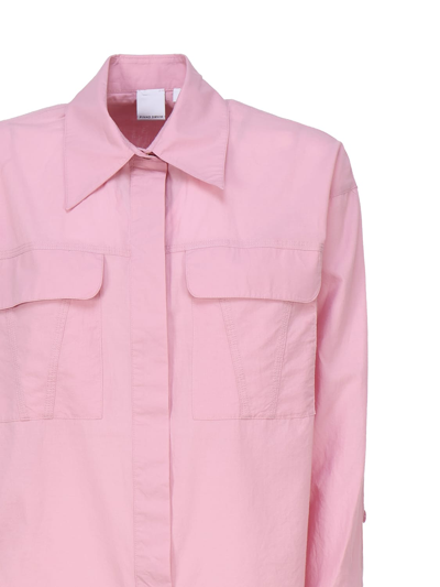Shop Pinko Cotton Shirt In Pink