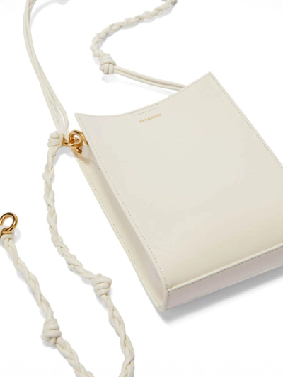 Shop Jil Sander Ivory Tangle Small Shoulder Bag In White