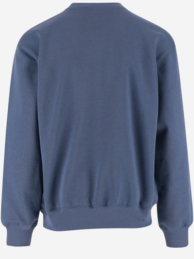 Shop Carhartt Cotton Blend Sweatshirt With Logo In Blue